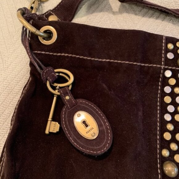 Fossil Shoulder Bag in Chocolate Brown - Picture 7 of 8